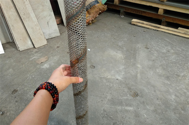 過濾管 鍍鋅圓孔網螺旋焊管